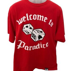 HAWAII’S FINEST Iulailine 2019 Aloha Hawaiian “Paradice” Tee Shirt Men 2XL XXL